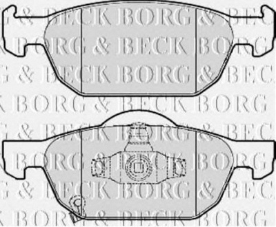 BORG & BECK bbp2076 -  Комплект тормозных колодок, дисковый тормоз